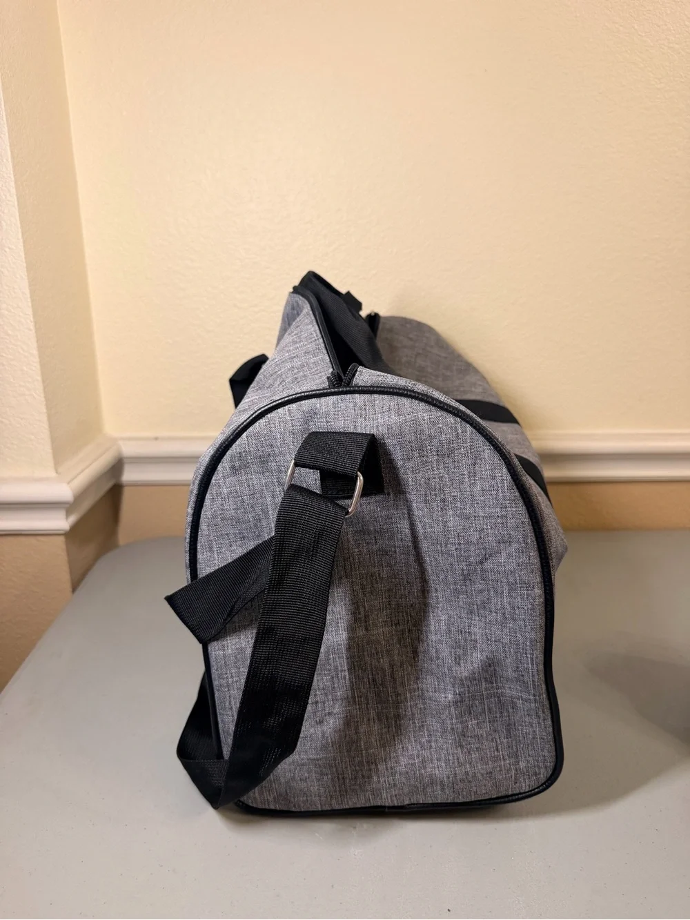 Jimmy Choo Gray Travel Tote and Toiletry Pouch